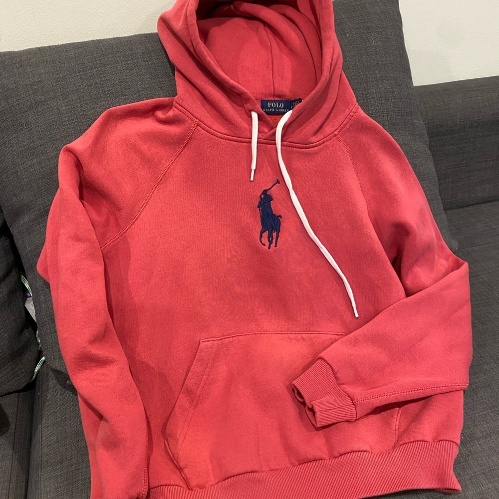Polo Ralph Lauren Pink Hoodie ptp21 - Picture 11 of 13